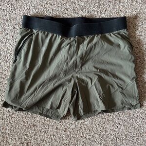 Men's Ten Thousand Olive Green Tactical Shorts